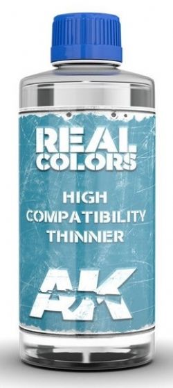 REAL COLORS -  HIGH COMPATIBILITY THINNER (400ML) -  AK INTERACTIVE