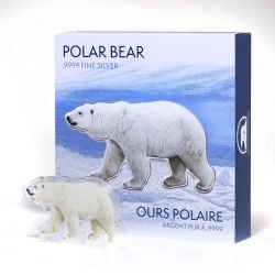 REAL SHAPED ICONIC CANADA -  POLAR BEAR -  2017 CANADIAN COINS