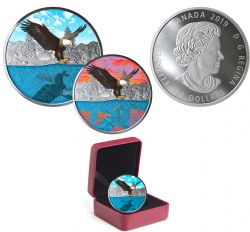 REFLECTIONS -  BALD EAGLE -  2019 CANADIAN COINS 01