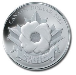 REMEMBRANCE DAY -  POPPY -  2004 CANADIAN COINS 01