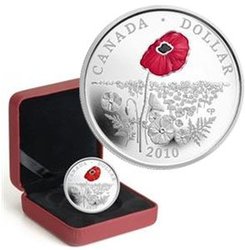 REMEMBRANCE DAY -  POPPY -  2010 CANADIAN COINS 03