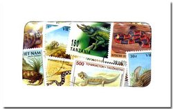 REPTILES -  50 ASSORTED STAMPS - REPTILES