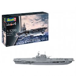 REVELL -  1/1200 - USS ENTERPRISE CV-6 (SKILL LEVEL 4) -  MODEL SET 65824