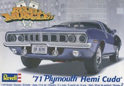 REVELL -  1/24 - PLYMOUTH HEMI CUDA 1971 -  REVELL MUSCLE 85-2943