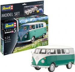 REVELL -  1/24 - VOLKSWAGEN T1 BUS (SKILL LEVEL 5) -  MODEL SET