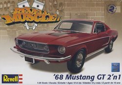 REVELL -  1/25 - FORD MUSTANG GT 1968 -  REVELL MUSCLE 85-4215