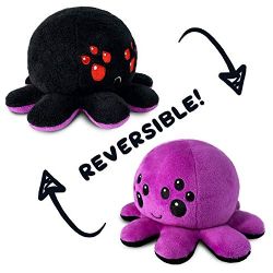 REVERSIBLE PLUSHIES -  BLACK AND PURPLE -  SPIDER