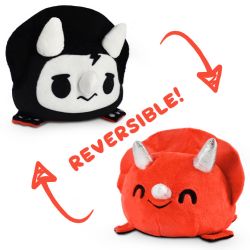 REVERSIBLE PLUSHIES -  RED AND SKELETON -  TRICERATOPS