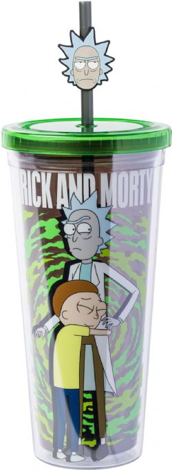 RICK & MORTY -  COLD CUP - MORTY HUGGING RICK (24 OZ)