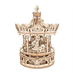 ROBOTIME -  ROMANTIC CAROUSEL - WOODEN MUSIC BOX -  ROKR