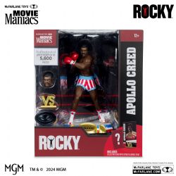 ROCKY -  APOLLO CREED FIGURE - PLATINUM EDITION -  MOVIE MANIACS