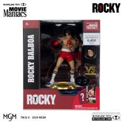 ROCKY -  ROCKY BALBOA FIGURE - PLATINUM EDITION - MOVIE MANIACS -  MCFARLANE TOYS