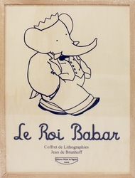 ROI BABAR, LE -  COFFRET DE LITHOGRAPHIES JEAN DE BRUNHOFF