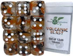 ROLE 4 INITIATIVE -  12D6 DICE SET, DIFFUSION VOLCANIC BLAST