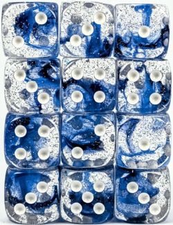 ROLE 4 INITIATIVE -  12D6 DICE SET, SUNKEN SILVER