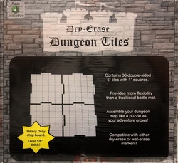 ROLE 4 INITIATIVE -  PLAYING SURFACE, DRY-ERASE DUNGEON TILES REVERSIBLE :36 TILES 5