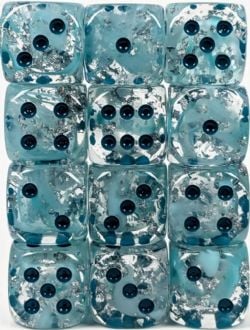 ROLE 4 INITIATIVE -  SET OF 12D6 PIPS DICE: ARCTIC BLAST 18MM