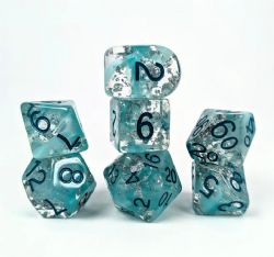 ROLE 4 INITIATIVE -  SET OF 7 DICE - ARCTIC BLAST