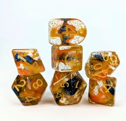 ROLE 4 INITIATIVE -  SET OF 7 DICE - COSMIC CLIFFS