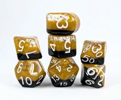 ROLE 4 INITIATIVE -  SET OF 7 DICE - DWARVEN STOUT