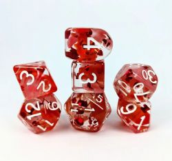 ROLE 4 INITIATIVE -  SET OF 7 DICE - LOVESTRUCK