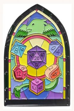 ROLE 4 INITIATIVE -  STAINED GLASS WINDOW -  LAPEL PIN