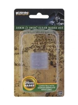 ROLEPLAYING MINIATURES -  1 INCH CLEAR BASES - 15 PACK -  PATHFINDER DEEP CUTS