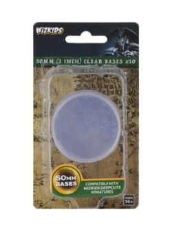 ROLEPLAYING MINIATURES -  2 INCH CLEAR BASES - 10 PACK -  DEEP CUTS PATHFINDER