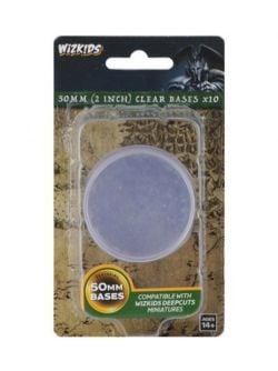 ROLEPLAYING MINIATURES -  2 INCH CLEAR BASES - 10 PACK -  PATHFINDER DEEP CUTS