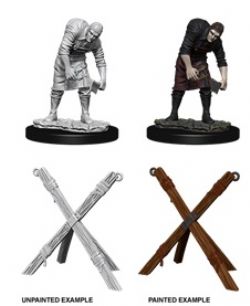 ROLEPLAYING MINIATURES -  ASSISTANT AND TORTURE CROSS (2) -  PATHFINDER DEEP CUTS