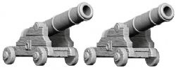 ROLEPLAYING MINIATURES -  CANNONS (2) -  PATHFINDER DEEP CUTS