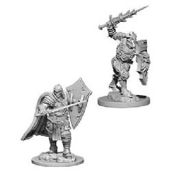 ROLEPLAYING MINIATURES -  DEATH KNIGHT AND HELMED HORROR (2) -  DUNGEONS & DRAGONS D&D NOLZUR'S MARVELOUS MI