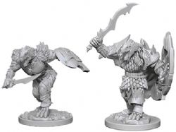 ROLEPLAYING MINIATURES -  DRAGONBORN MALE FIGHTER (2) -  D&D NOLZUR'S MARVELOUS MINIATURES DUNGEONS & DRAGONS 5