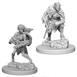 ROLEPLAYING MINIATURES -  DROW (2) -  DUNGEONS & DRAGONS D&D NOLZUR'S MARVELOUS MI