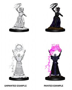 ROLEPLAYING MINIATURES -  DROW MAGE/DROW PRIESTESS -  DUNGEONS & DRAGONS D&D NOLZUR'S MARVELOUS UN