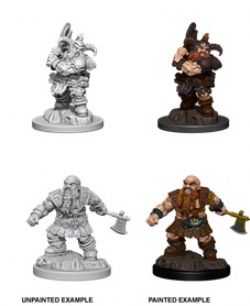 ROLEPLAYING MINIATURES -  DWARF BARBARIAN (2) -  D&D NOLZUR'S MARVELOUS MINIATURES DUNGEONS & DRAGONS 5