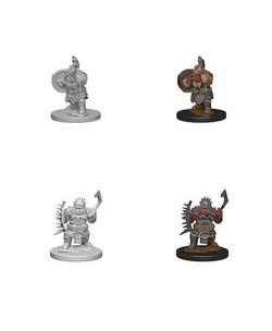 ROLEPLAYING MINIATURES -  DWARF MALE BARBARIAN (2) -  PATHFINDER DEEP CUTS