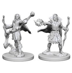 ROLEPLAYING MINIATURES -  ELF MALE SORCERER(2) -  DEEP CUTS PATHFINDER