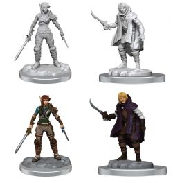 ROLEPLAYING MINIATURES -  ELF ROGUE AND HALF-ELF ROGUE PROTEGE -  DUNGEONS & DRAGONS D&D NOLZUR'S MARVELOUS MI