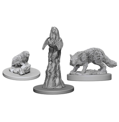 ROLEPLAYING MINIATURES -  FAMILIARS (3) -  PATHFINDER DEEP CUTS