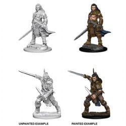 ROLEPLAYING MINIATURES -  FEMALE GOLIATH BARBARIAN -  DUNGEONS & DRAGONS D&D NOLZUR'S MARVELOUS MI