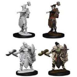 ROLEPLAYING MINIATURES -  FEMALE HALF-ORC BARBARIAN (2) -  DUNGEONS & DRAGONS D&D NOLZUR'S MARVELOUS MI