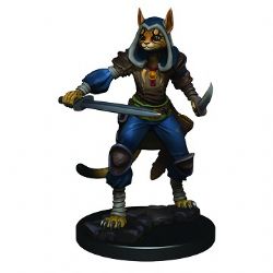 ROLEPLAYING MINIATURES -  FEMALE TABAXI ROGUE -  DUNGEONS & DRAGONS ICONS OF THE REALMS
