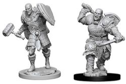 ROLEPLAYING MINIATURES -  GOLIATH FIGHTER FIGURES (2) -  D&D NOLZUR'S MARVELOUS MINIATURES DUNGEONS & DRAGONS 5