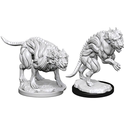 ROLEPLAYING MINIATURES -  HELL HOUNDS (2) -  DEEP CUTS PATHFINDER