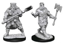 ROLEPLAYING MINIATURES -  HUMAN BARBARIAN MALE -  DUNGEONS & DRAGONS D&D NOLZUR'S MARVELOUS UN