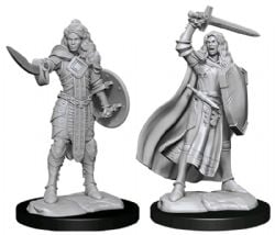 ROLEPLAYING MINIATURES -  HUMAN CHAMPION FEMALE -  PATHFINDER DEEP CUTS