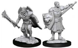 ROLEPLAYING MINIATURES -  HUMAN CHAMPION MALE -  PATHFINDER DEEP CUTS