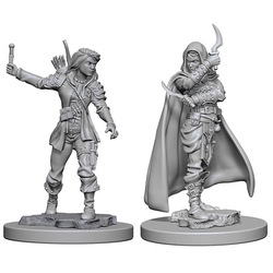 ROLEPLAYING MINIATURES -  HUMAN FEMALE ROGUE (2) -  PATHFINDER DEEP CUTS