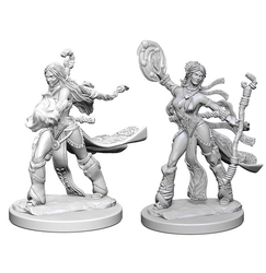 ROLEPLAYING MINIATURES -  HUMAN FEMALE SORCERER (2) -  DEEP CUTS PATHFINDER